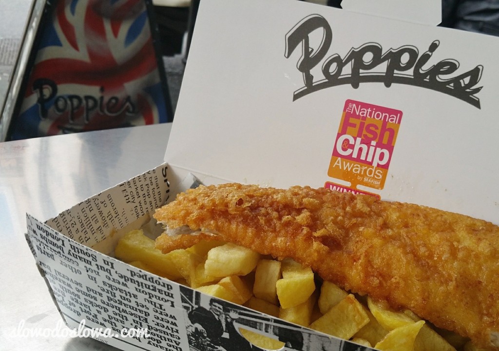 Fish and chips, Poppy, London