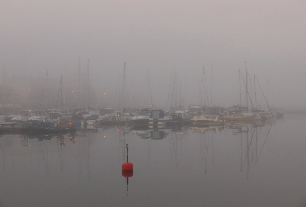 Mgła, Gdynia port