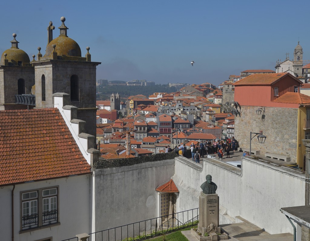 Porto, panorama przy katedrze