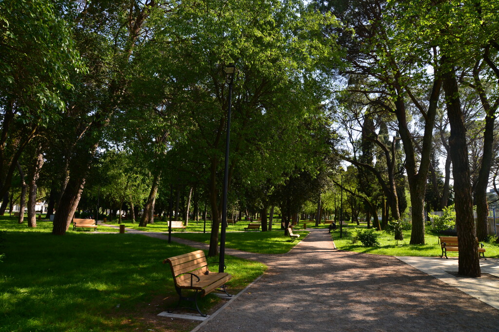 Park miejski w Podgoricy