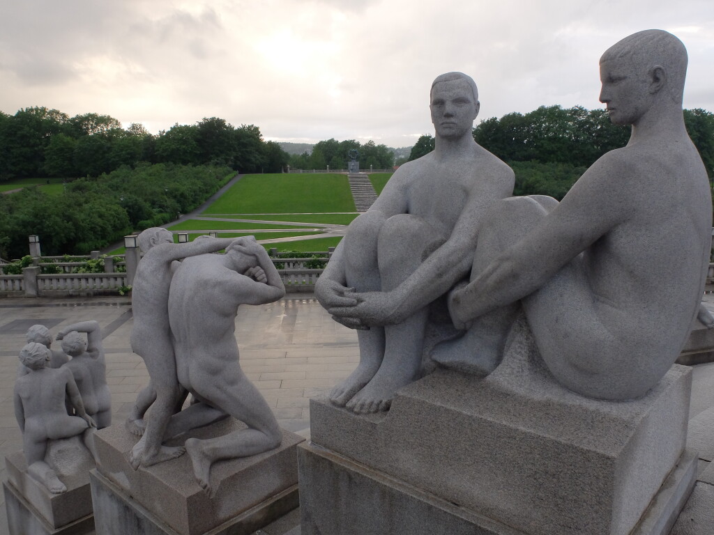Figury w Parku Vigelanda, Oslo