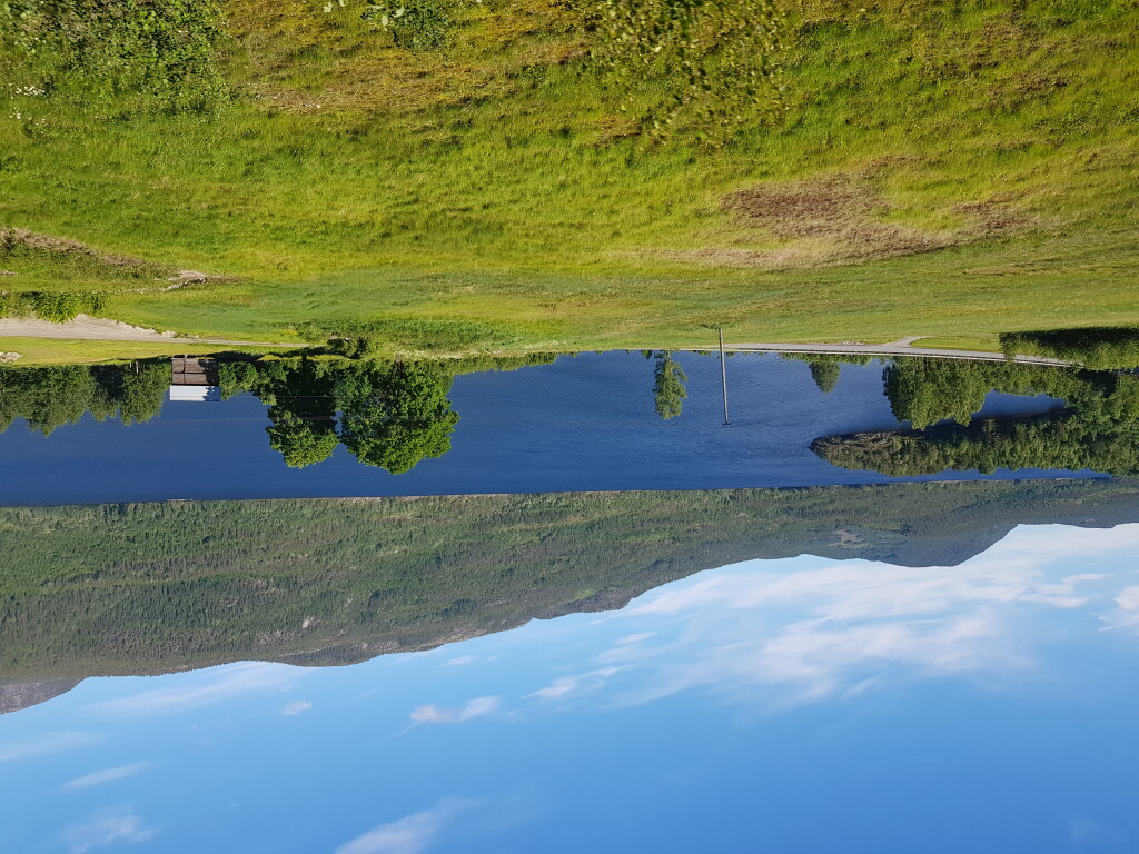 Norwegia - panorama z okna